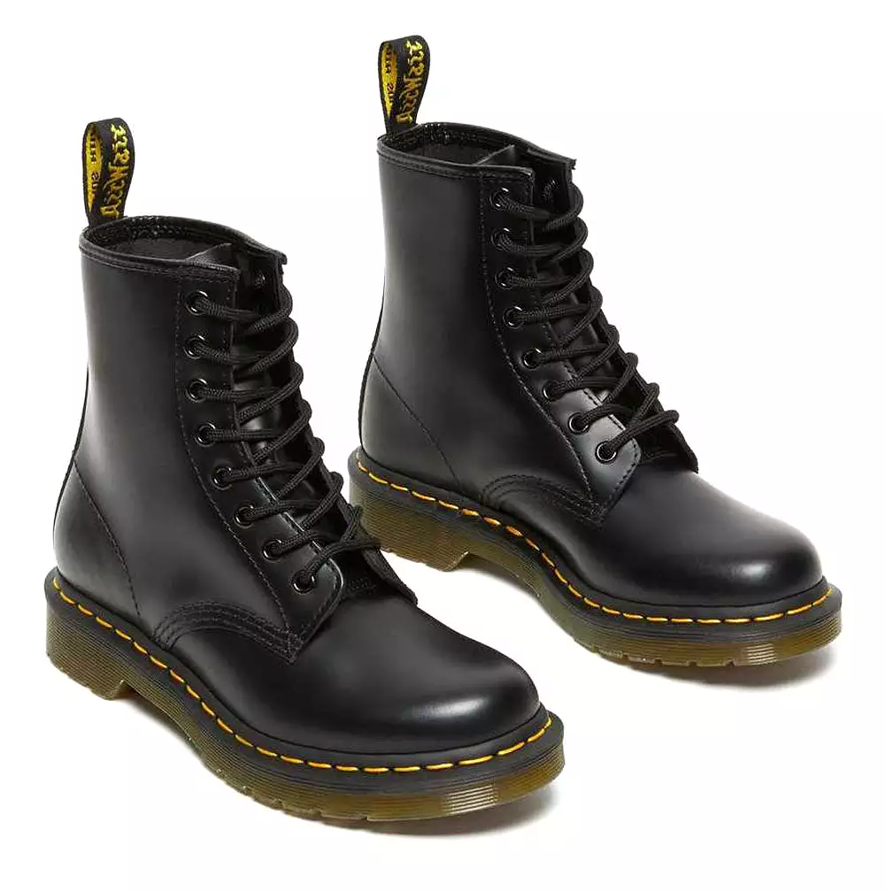 Black Dr. Martens 1460 Smooth Lace Up Boots for Women