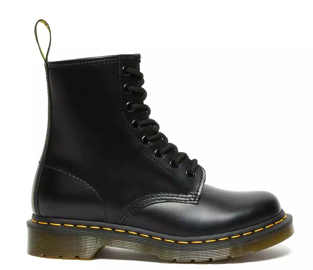 Black Dr. Martens 1460 Smooth Lace Up Boots for Women