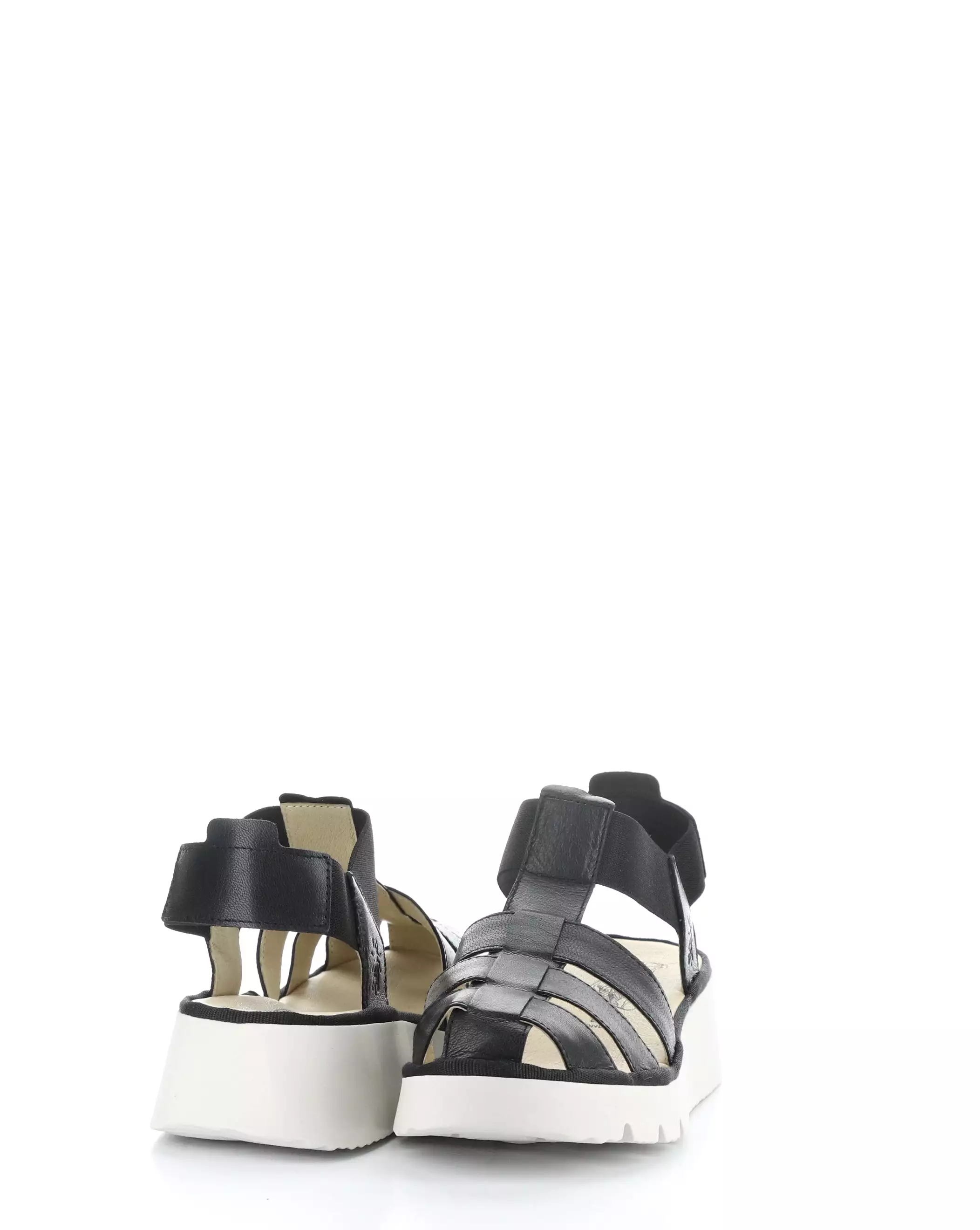 Black Elastic Sandals