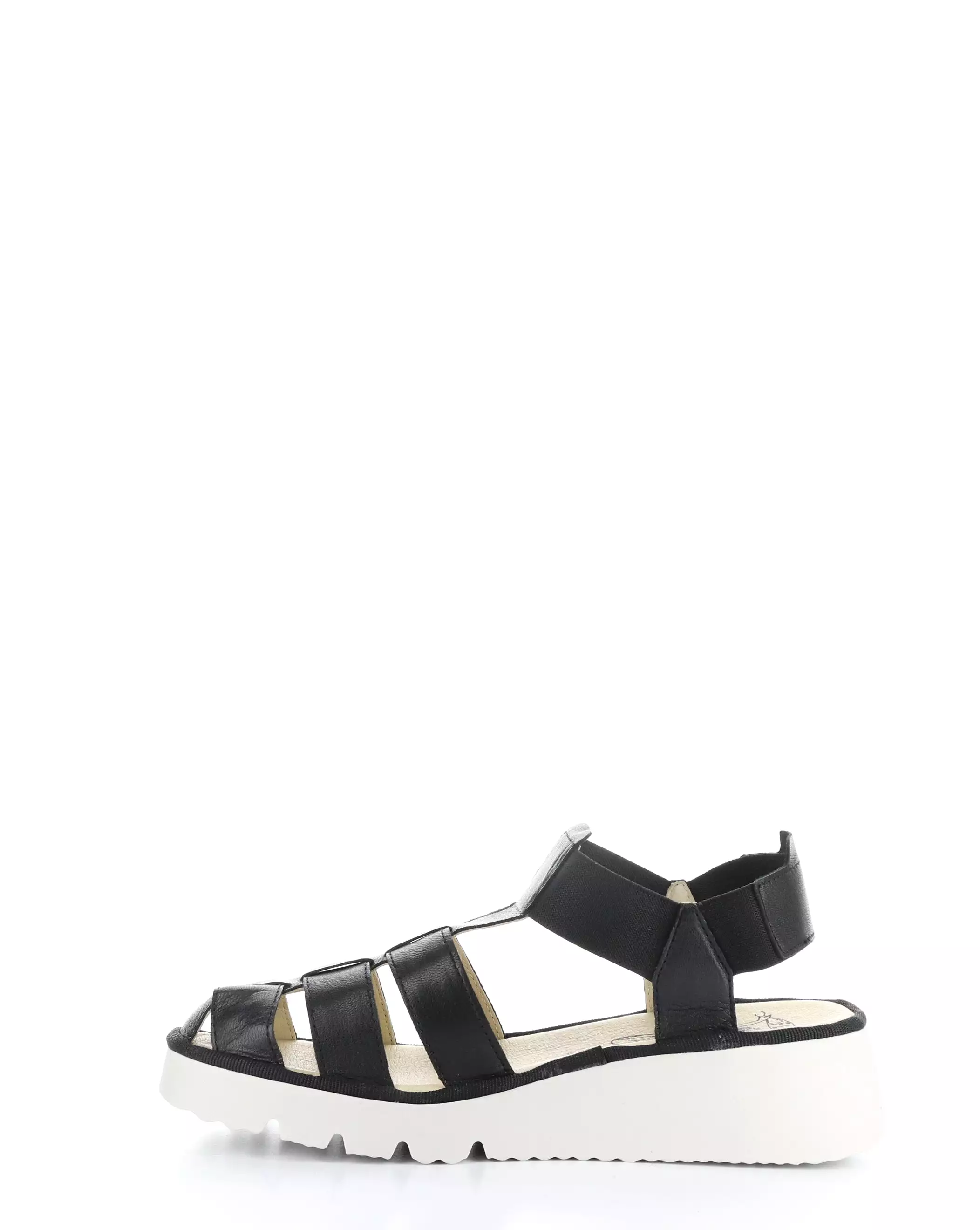 Black Elastic Sandals