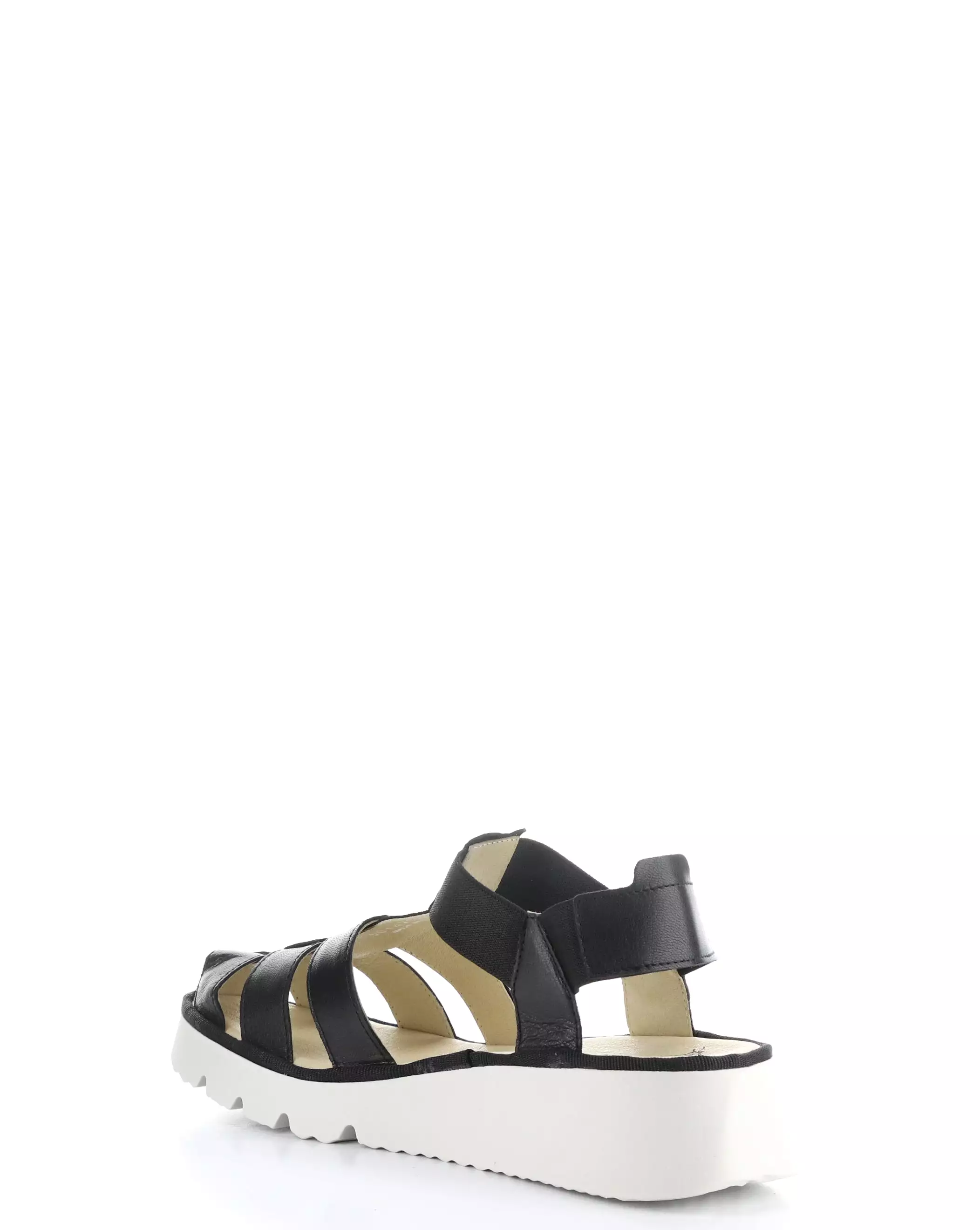 Black Elastic Sandals