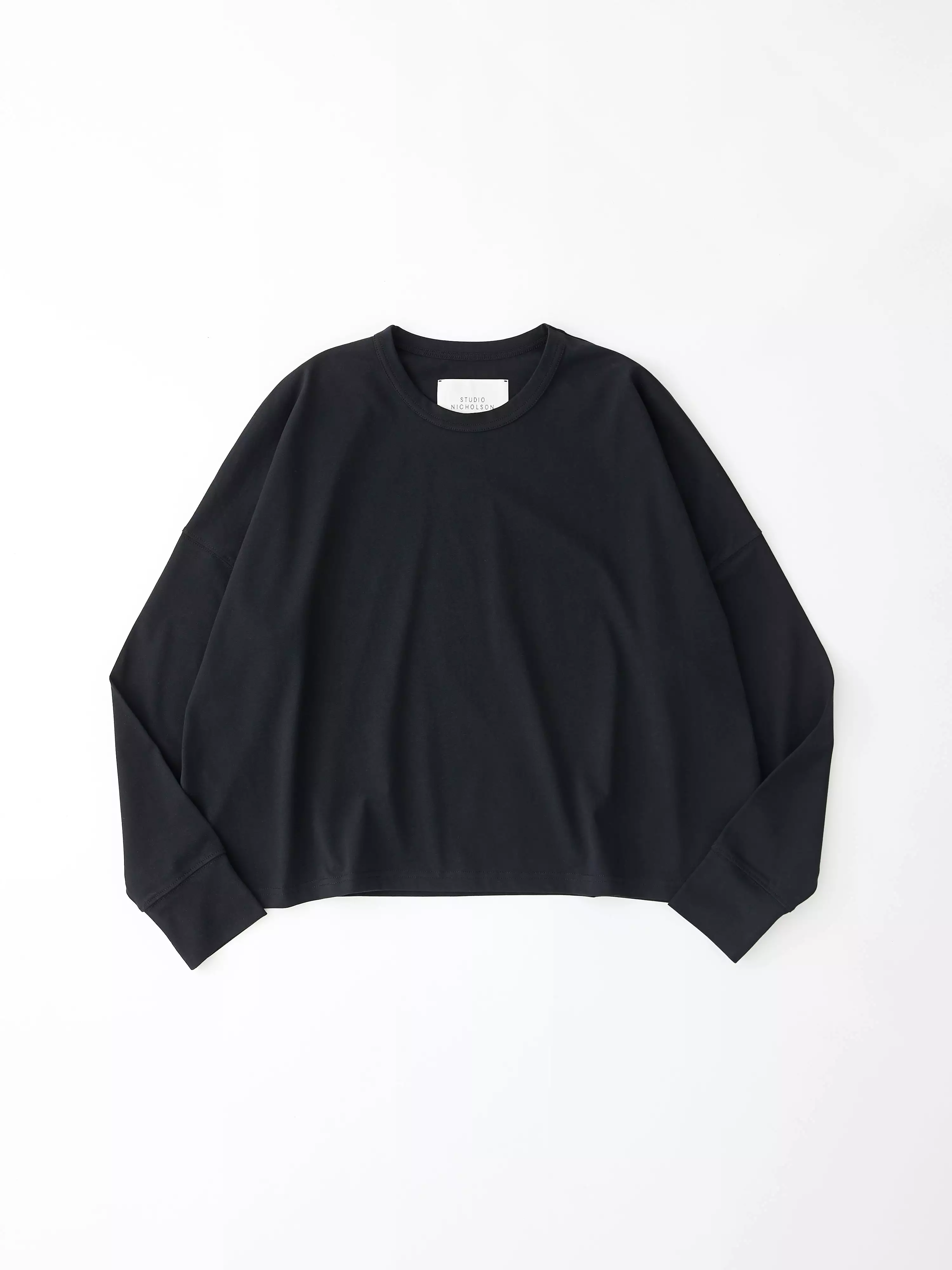 Black long sleeve t-shirt with loop design