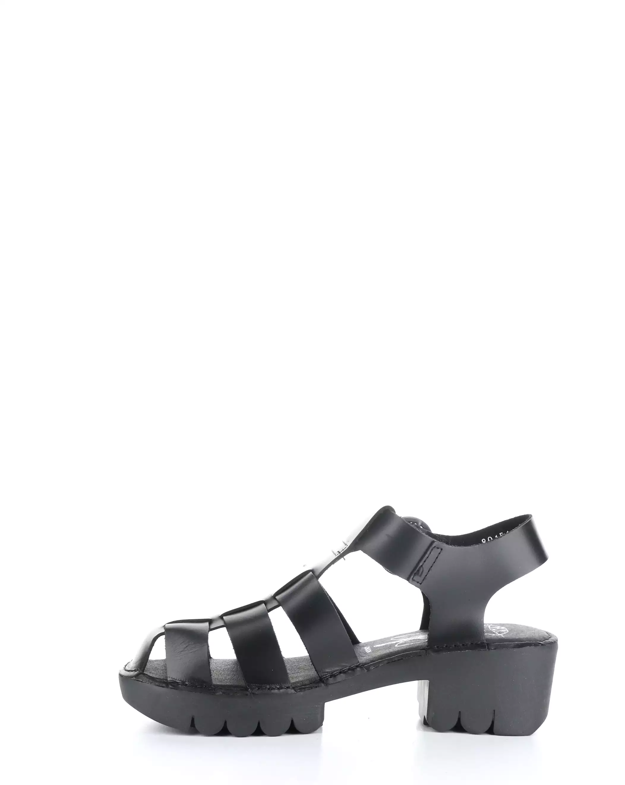 Black Round Toe Sandals - EMME511FLY 005