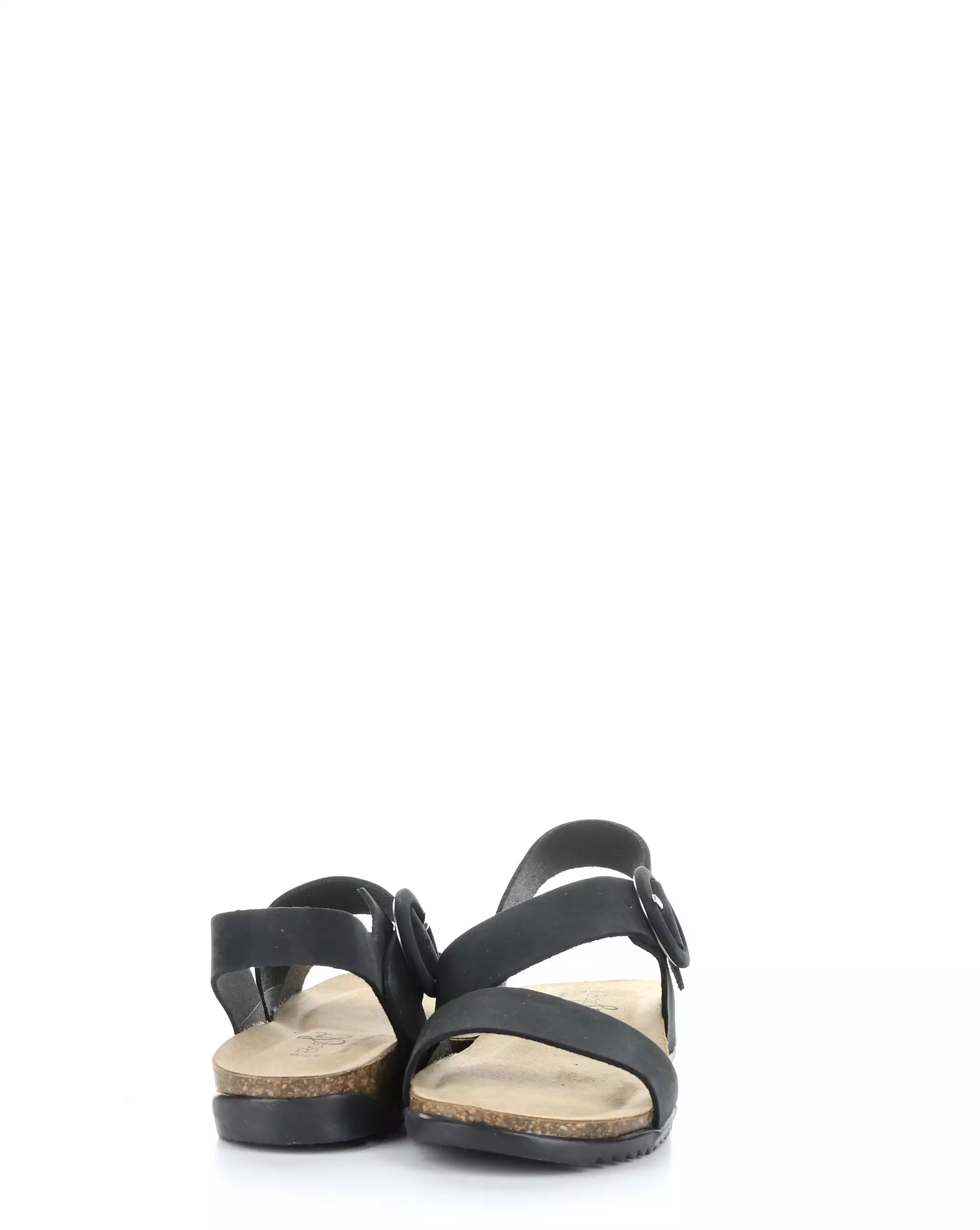 Black Round toe Sandals