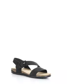 Black Round toe Sandals