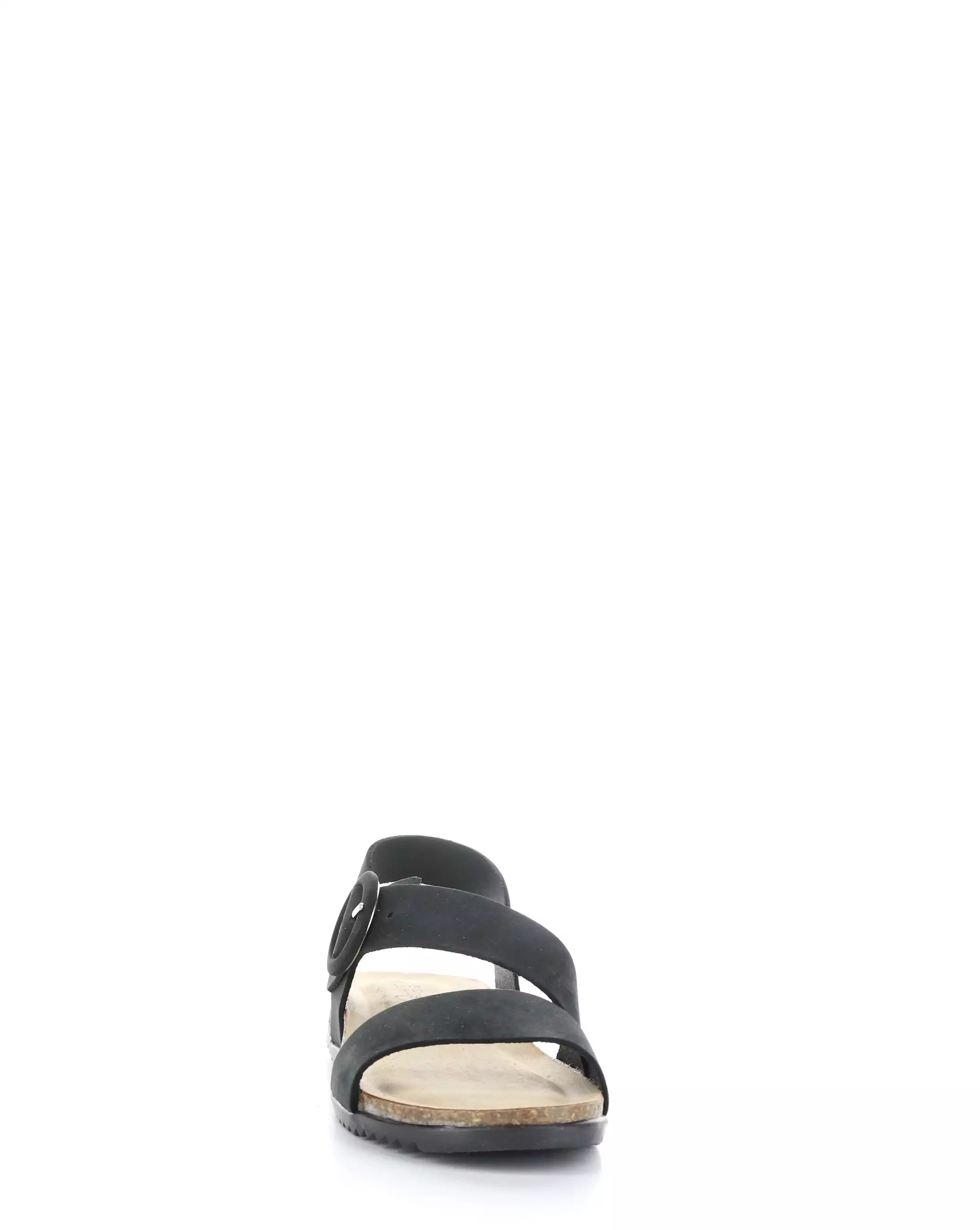 Black Round toe Sandals