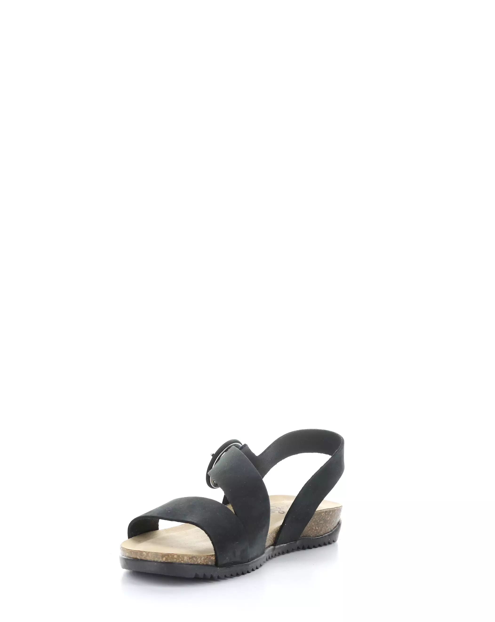 Black Round toe Sandals