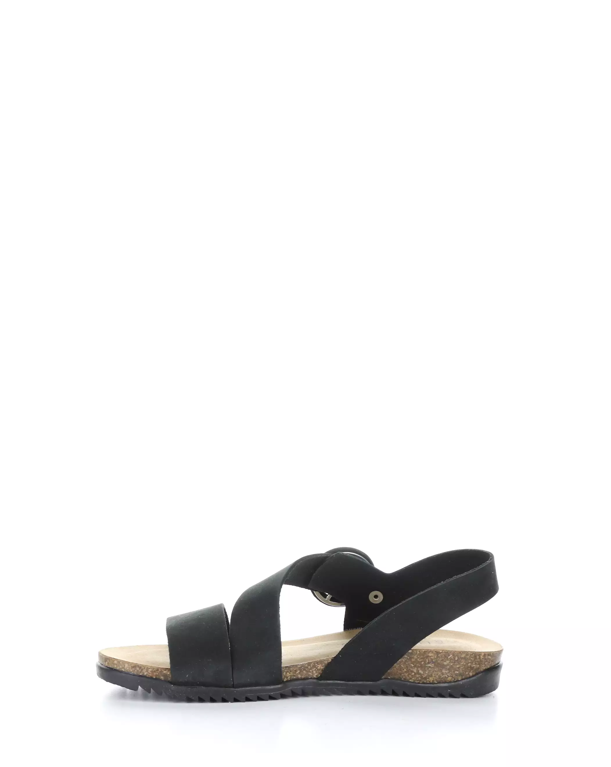 Black Round toe Sandals