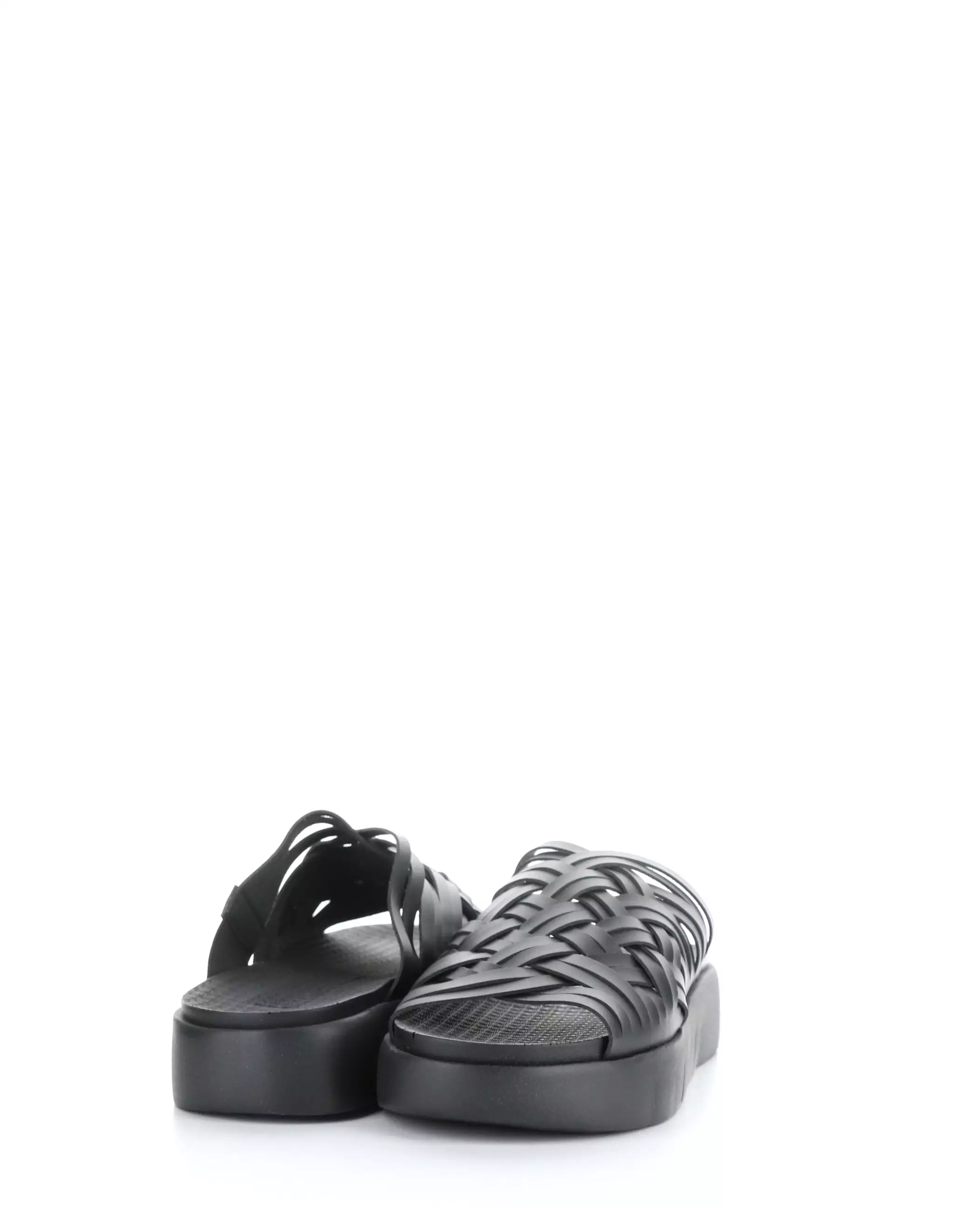 Black Slip-on Sandals