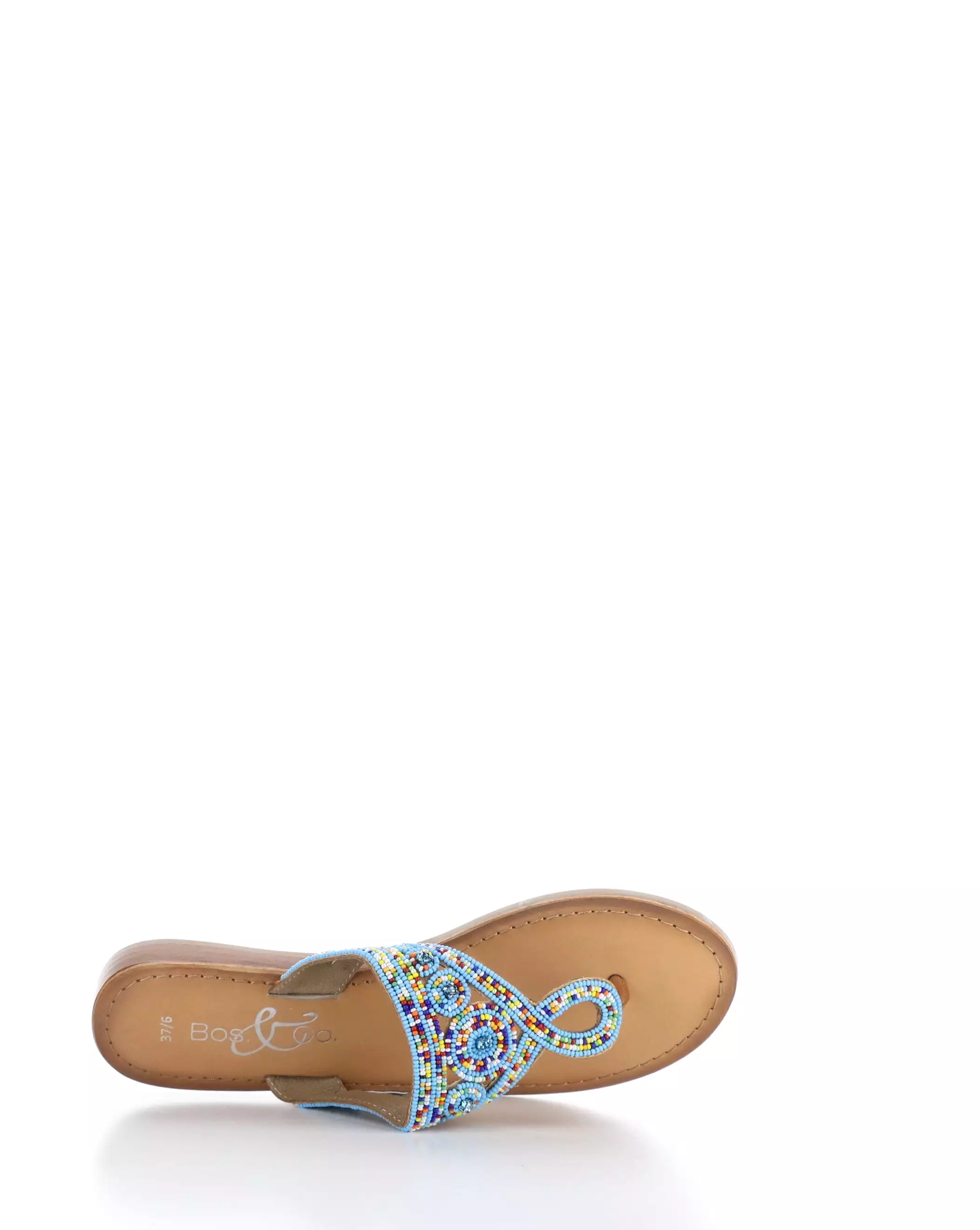 Blue Slip-on Sandals