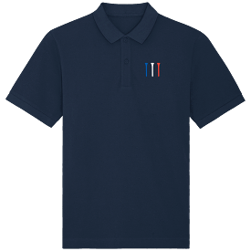 Blue White Red Short Sleeve Polo Tees