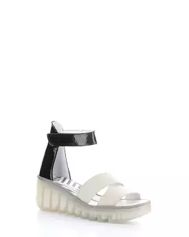 BONO290FLY 010 CLOUD/BLACK Adjustable Sandals