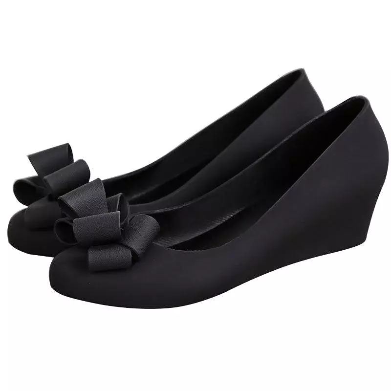 Bowtie Wedge Pumps Shoes