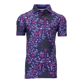 Boy's Palm Polo: Trendy and stylish polo shirt for boys, featuring a unique palm design. Perfect for a casual yet fashionable lo