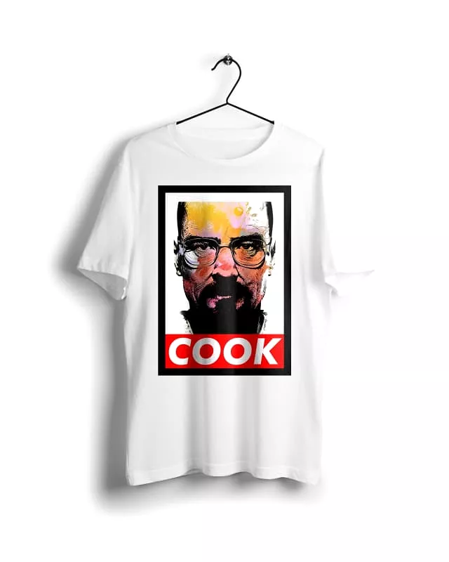 Breaking Bad tee digital graphics white.