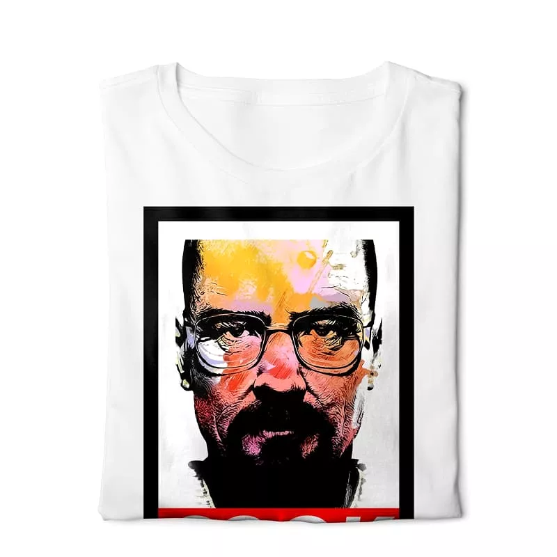 Breaking Bad tee digital graphics white.