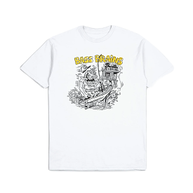 Brixton Bass Brains White T-Shirt