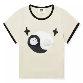 Broken Planet Balance T-Shirt Bone White for Kids.