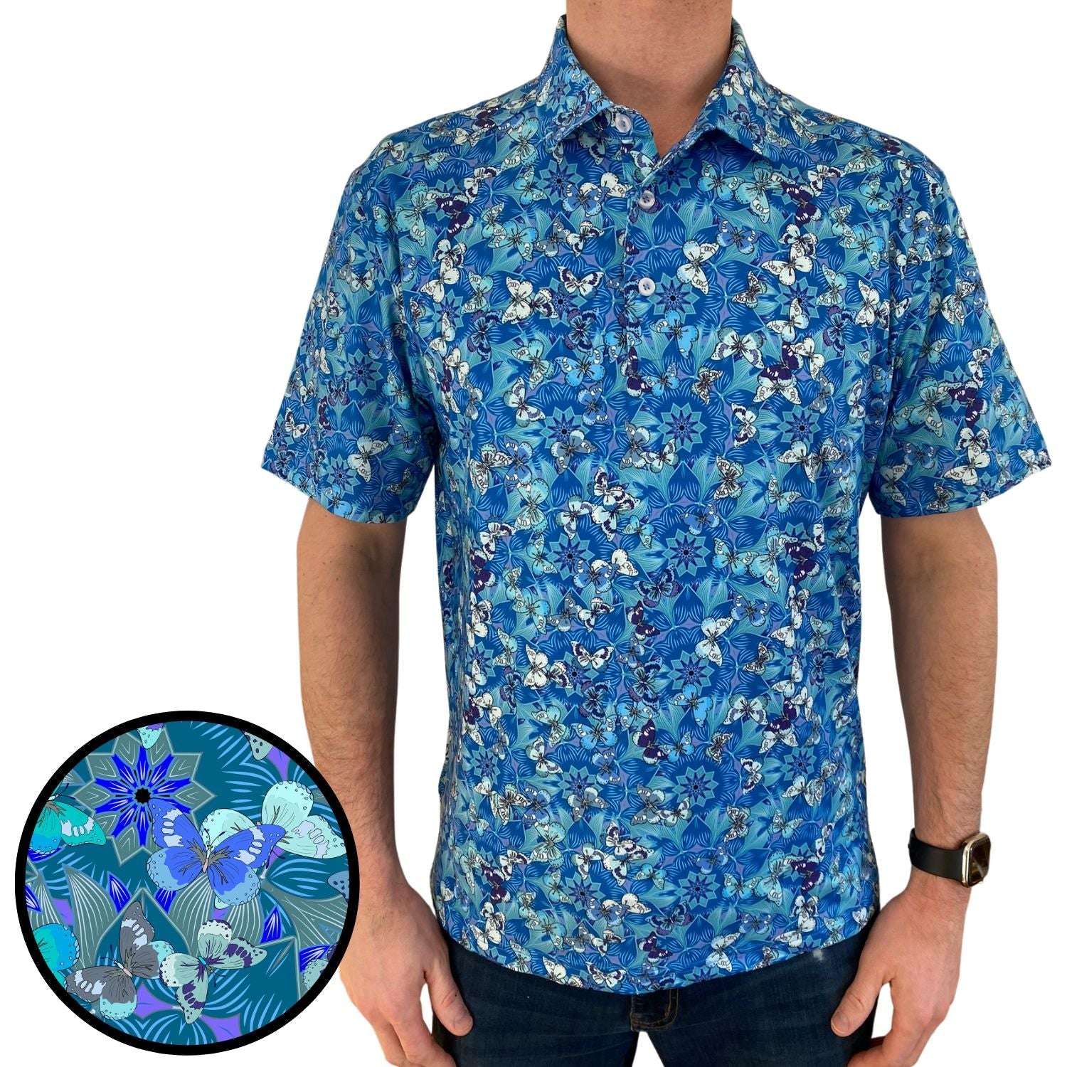 Butterfly Paradise Polo Shirt - Daily Wear