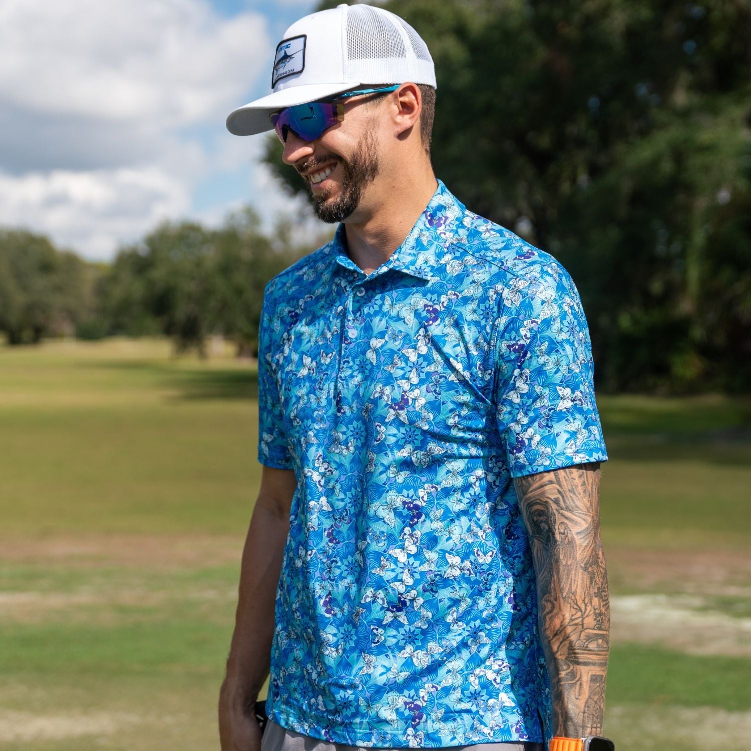 Butterfly Paradise Polo Shirt - Daily Wear