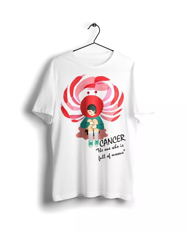 Cancer Horoscope T-shirt White