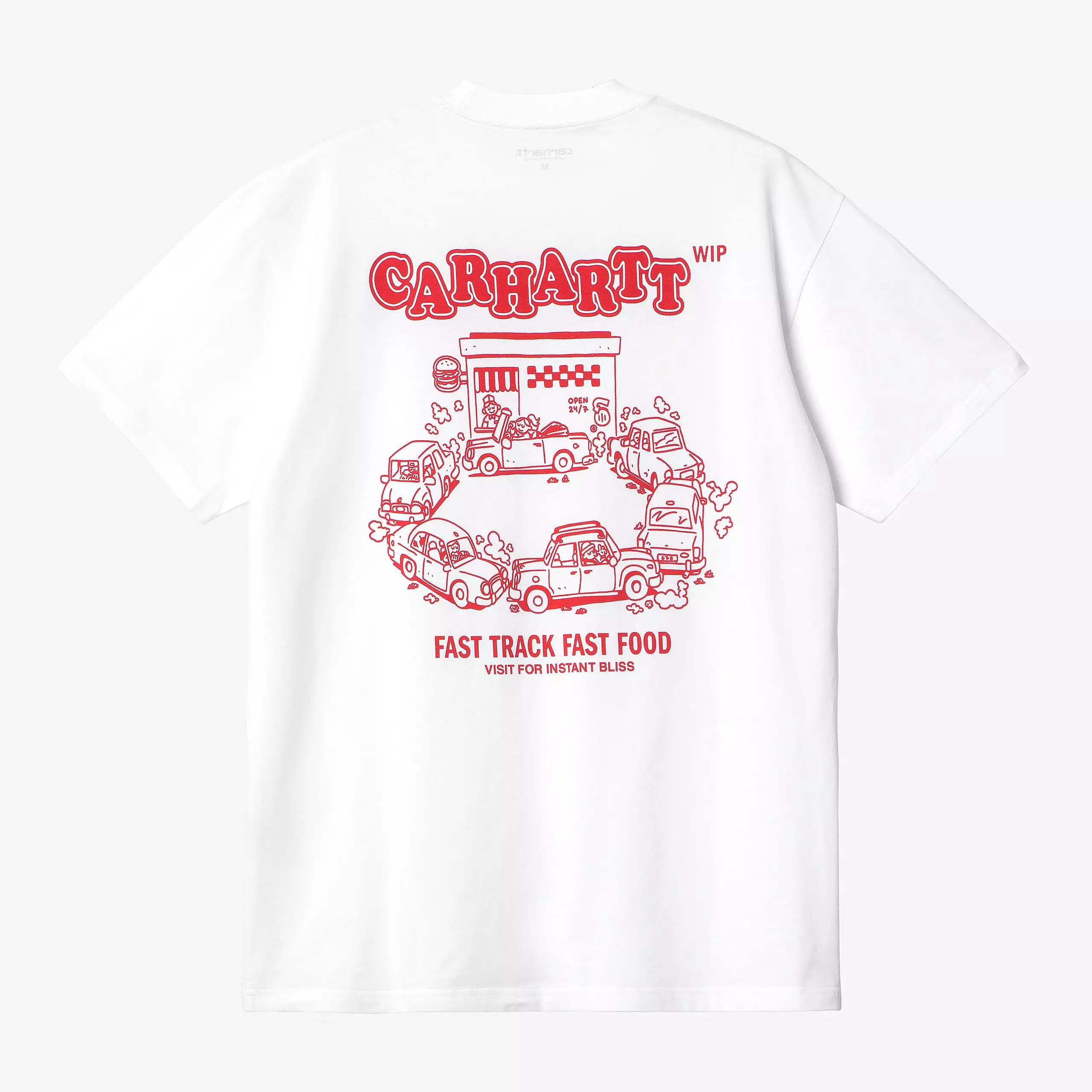 Carhartt WIP White/Red Fast Food Tee