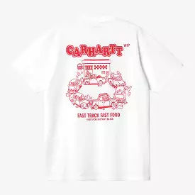 Carhartt WIP White/Red Fast Food Tee