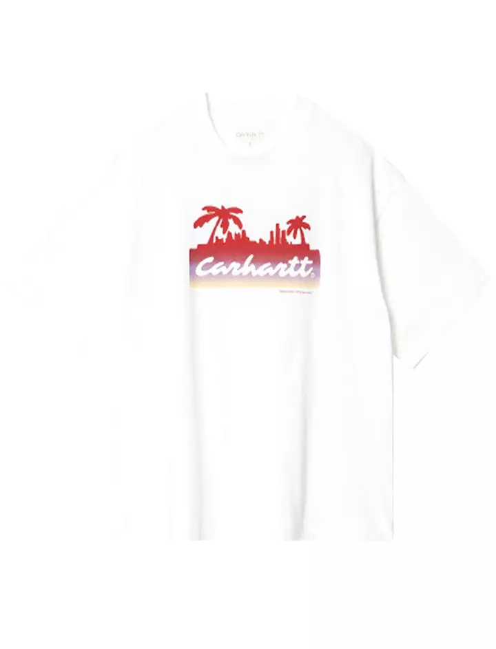 Carhartt WIP Women's Short Sleeve Palm Script T-Shirt in White