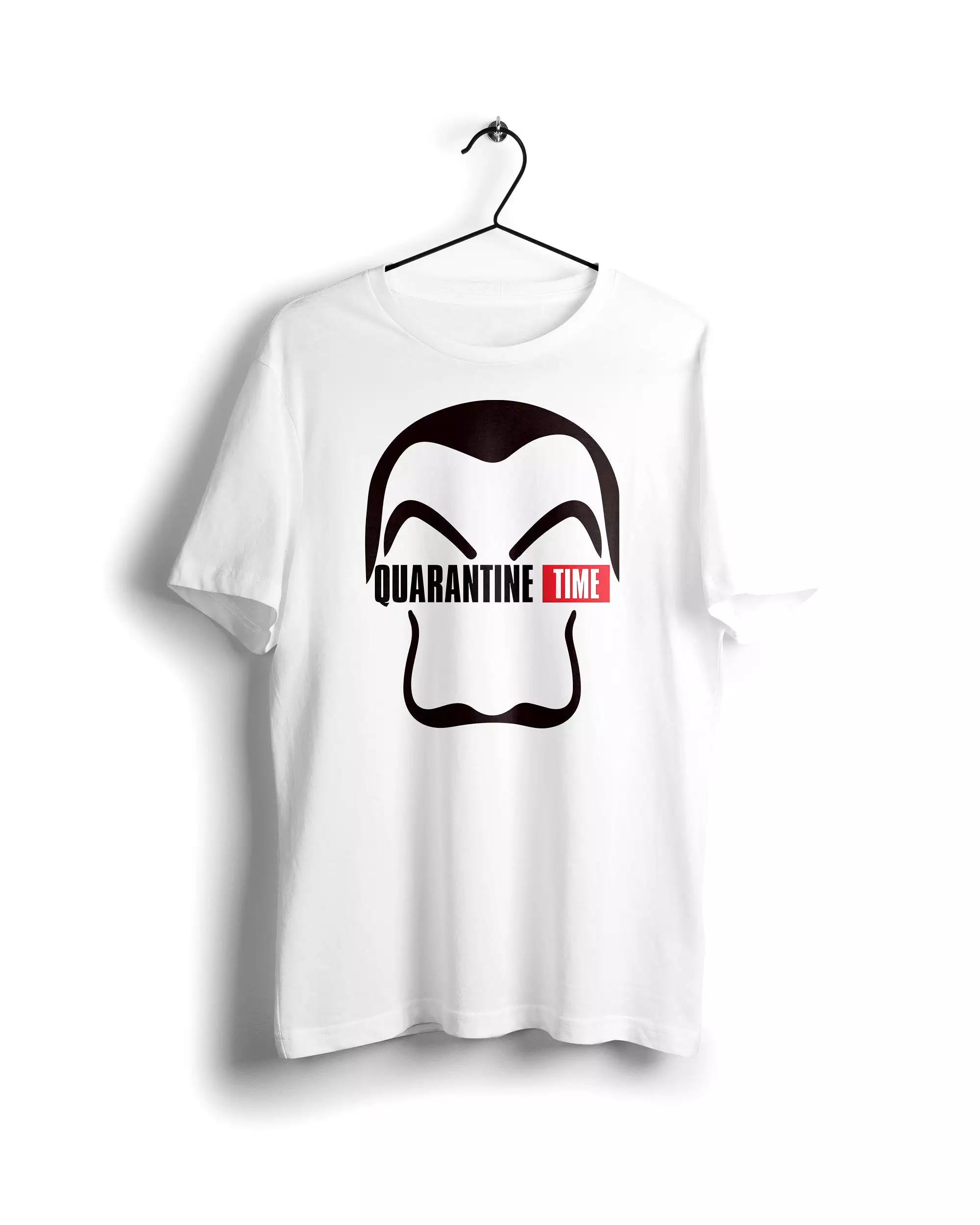 Casa De Papel T-shirt - White Basic Digital Graphics.