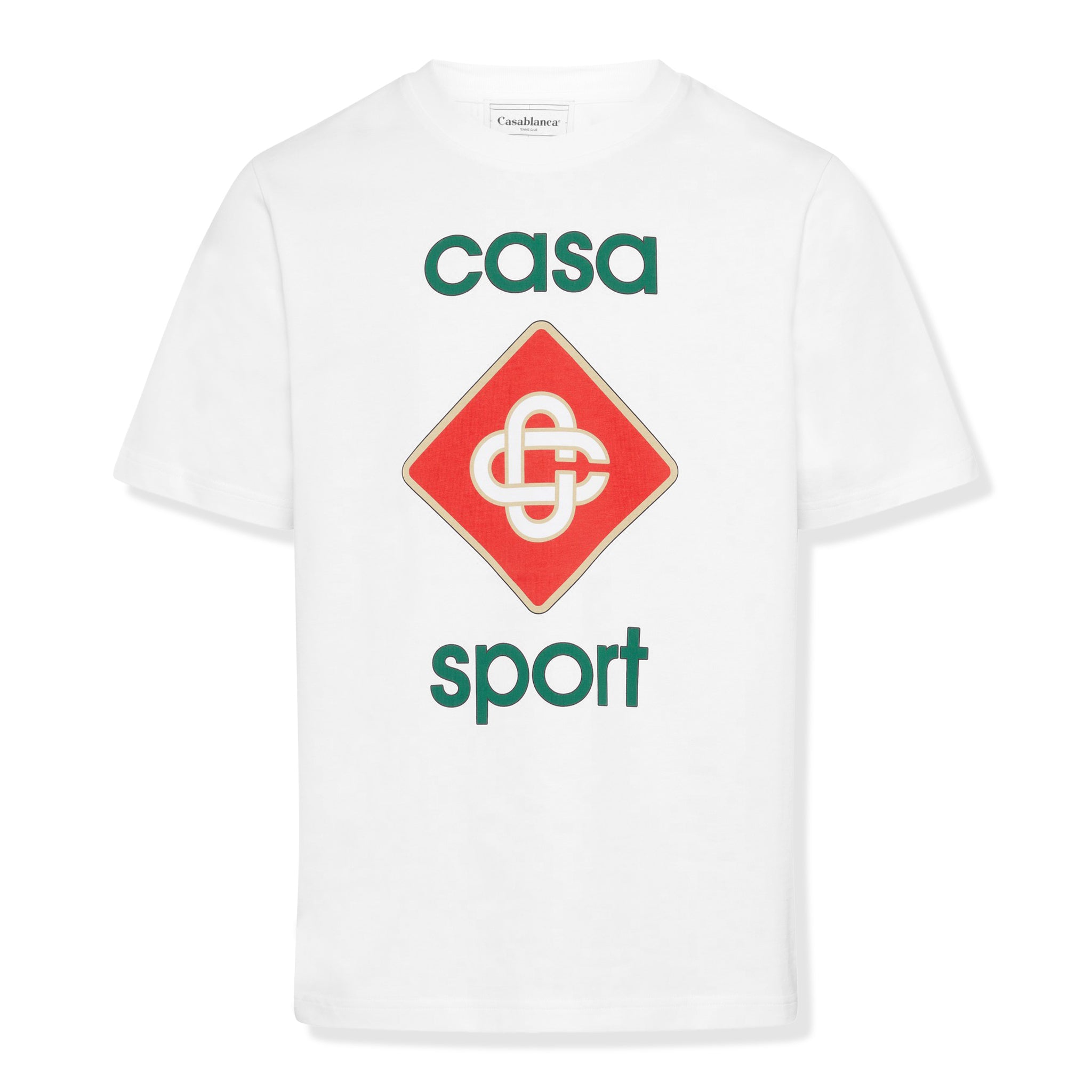 Casablanca Casa Sport White Organic Cotton T-Shirt