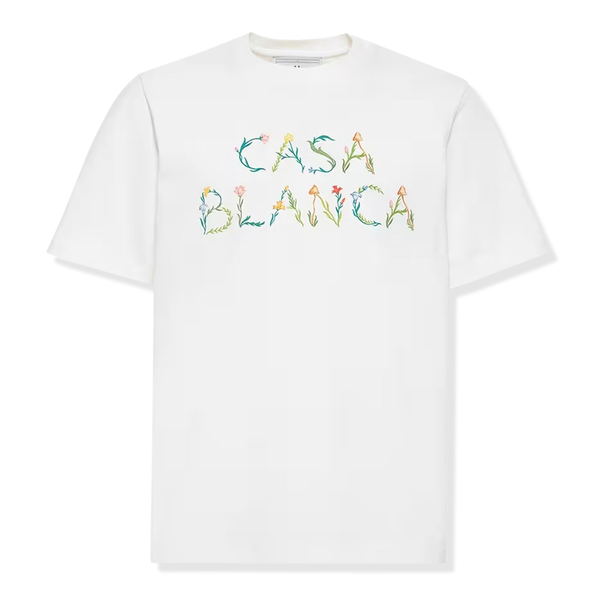 Casablanca L’Arche Fleure white logo T-shirt