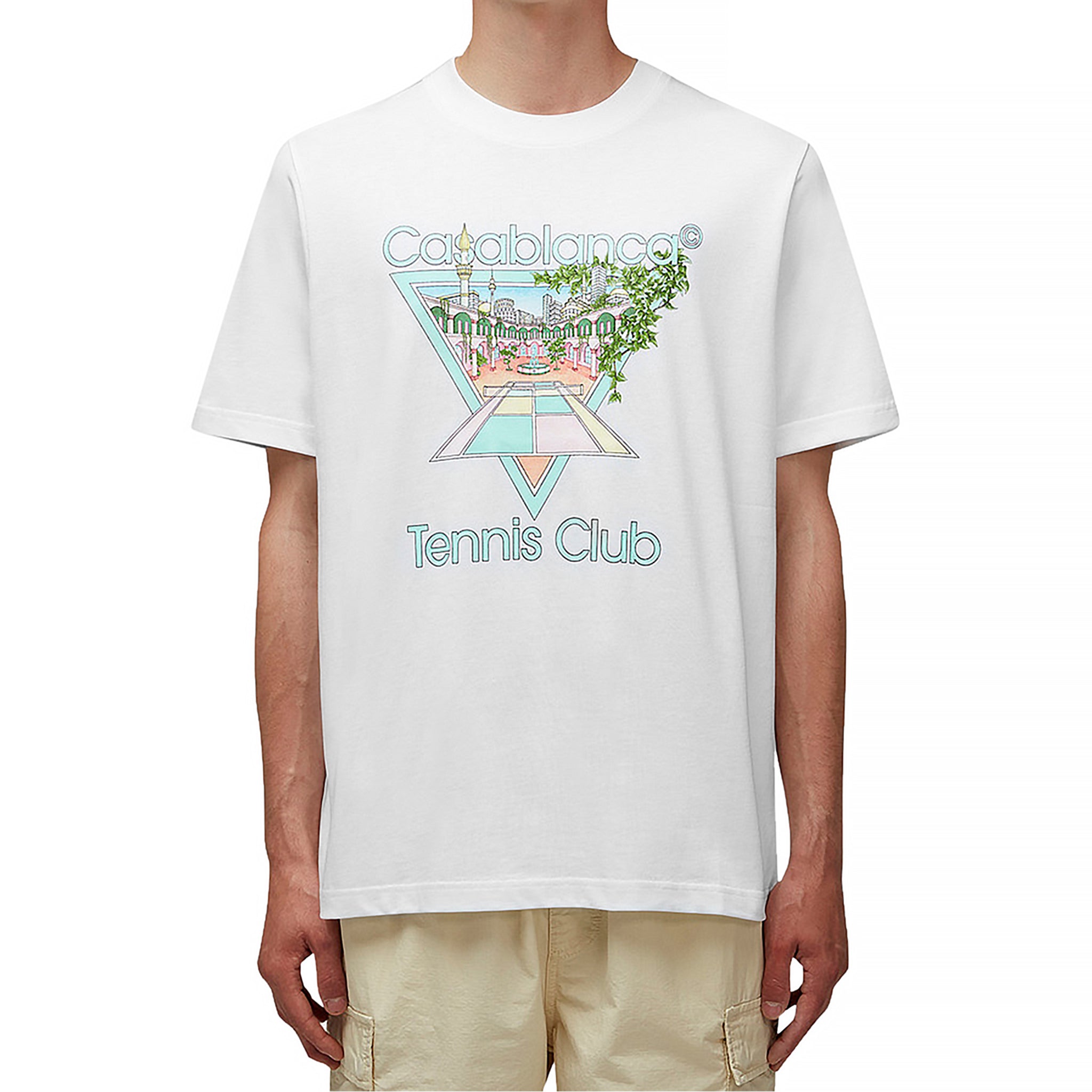 Casablanca Tennis Club White Pastelle T-Shirt