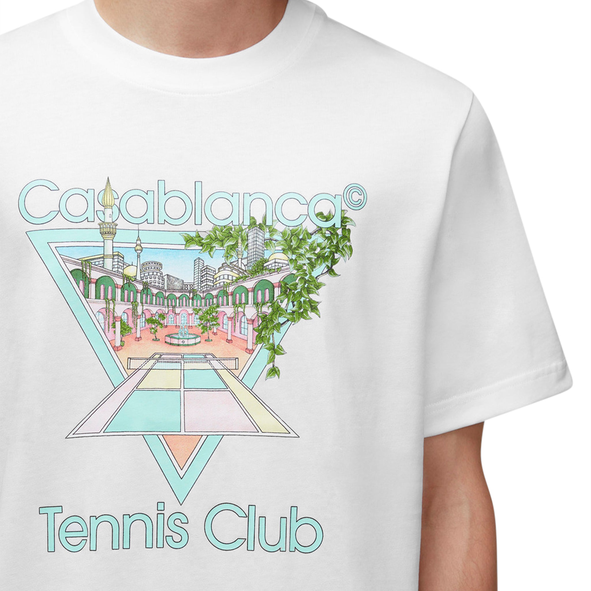 Casablanca Tennis Club White Pastelle T-Shirt