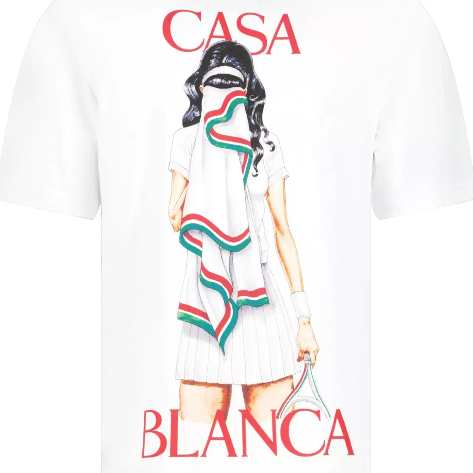 Casablanca tennis girl t-shirt (white)