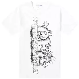 CDG Shirt collaboration with KAWS White/Black T-shirt