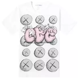 CDG Shirt x KAWS T-shirt - White Pink Grey - for sale