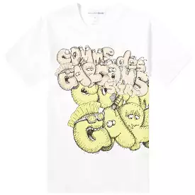 CDG Shirt x KAWS T-shirt White Yellow