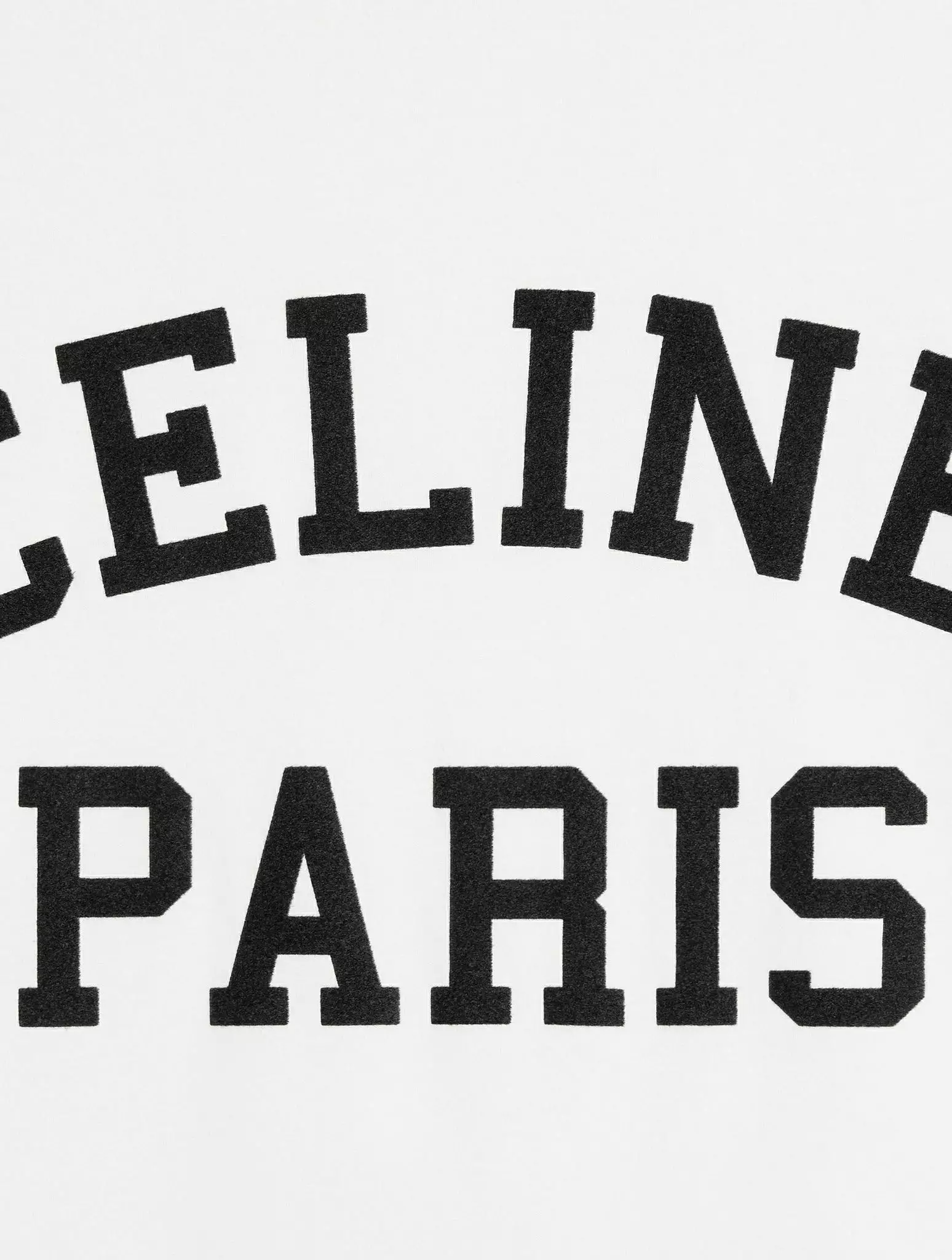 Celine Paris Cotton Jersey T-Shirt - Off-White/Navy Blue/Black.