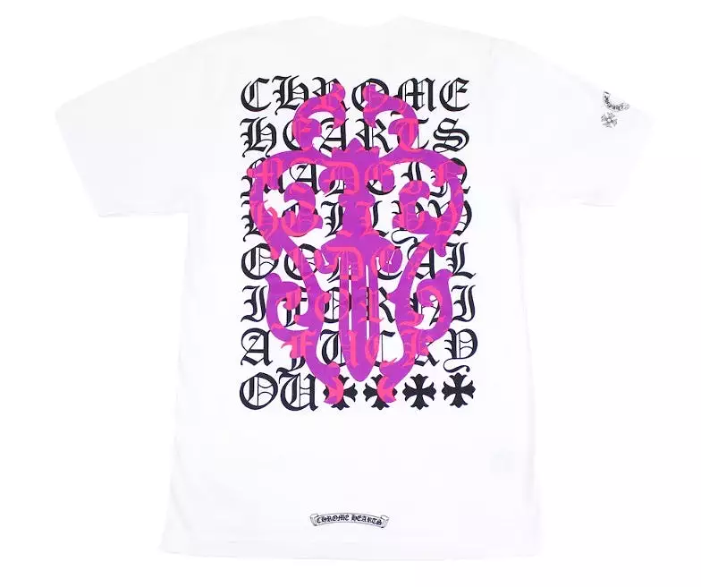 Chrome Hearts Eye Chart Dagger T-Shirt White - Buy Now