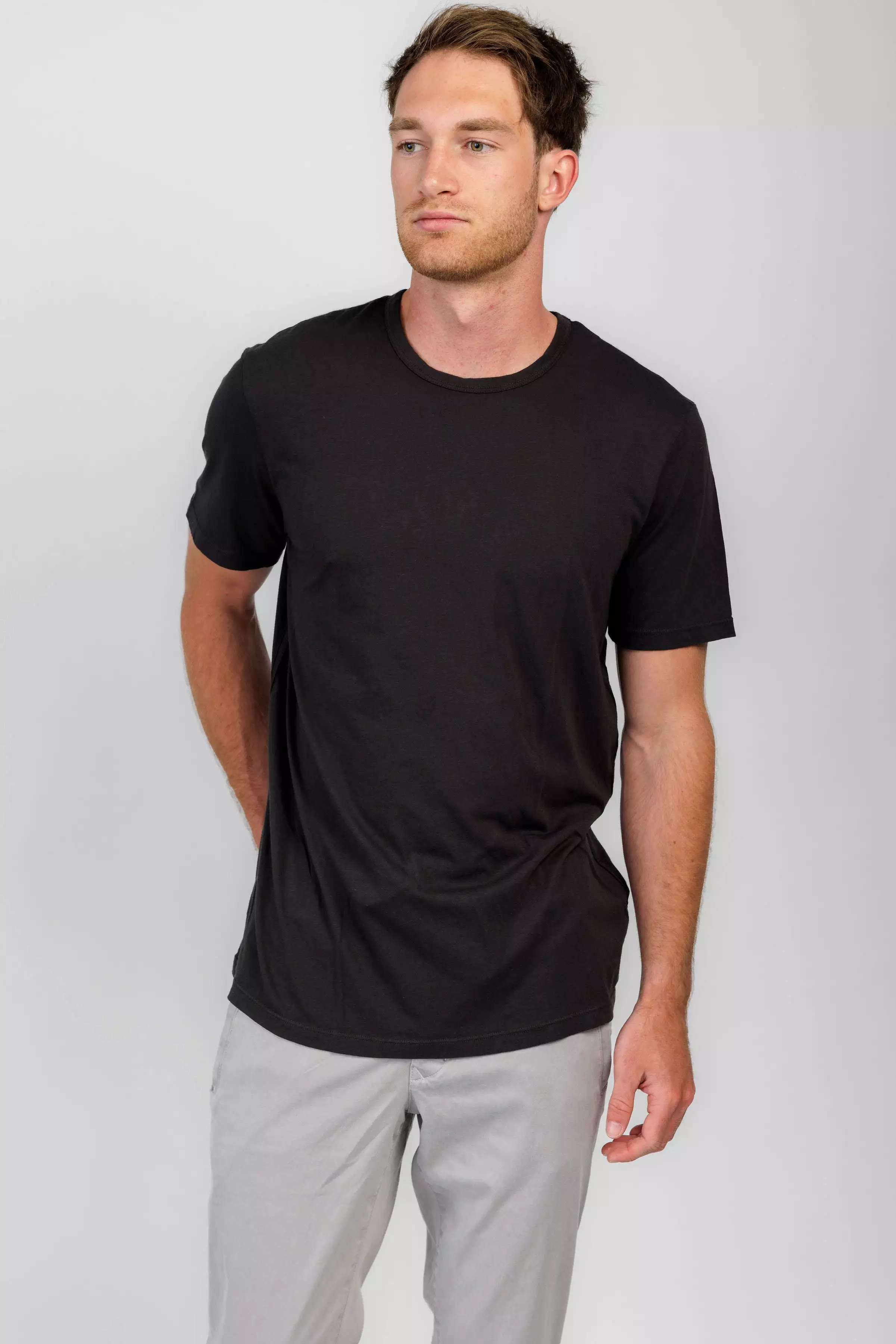 Classic Charcoal Crewneck T-Shirt