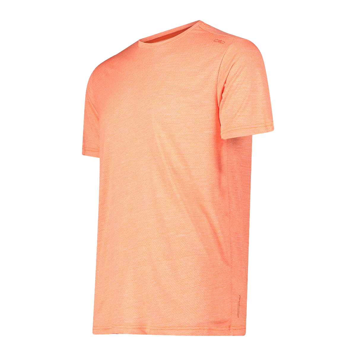 CMP T-shirt for men in light melange stretch fabric perfect for trekking.