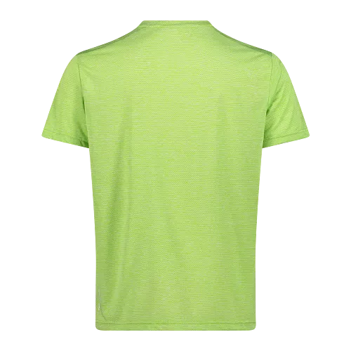 CMP T-shirt for men in light melange stretch fabric perfect for trekking.