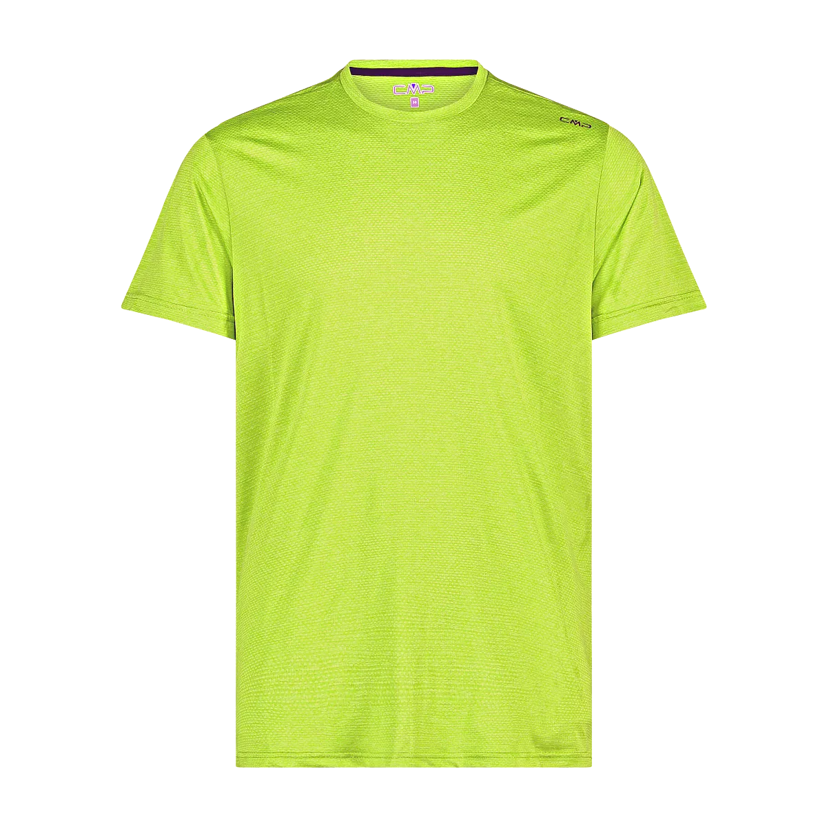 CMP T-shirt for men in light melange stretch fabric perfect for trekking.