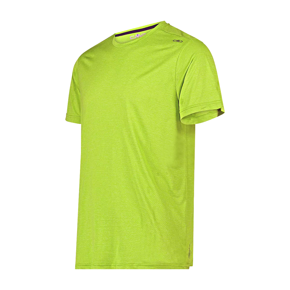 CMP T-shirt for men in light melange stretch fabric perfect for trekking.