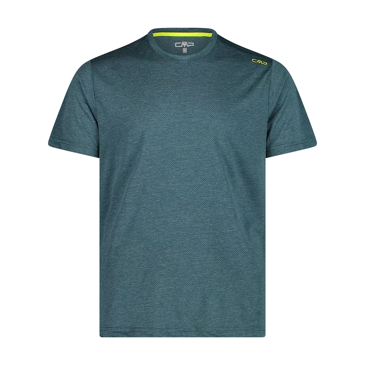 CMP T-shirt for men in light melange stretch fabric perfect for trekking.