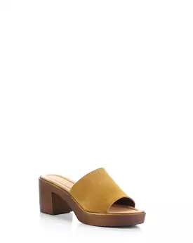 Cognac Slip-on Sandals - WANDA