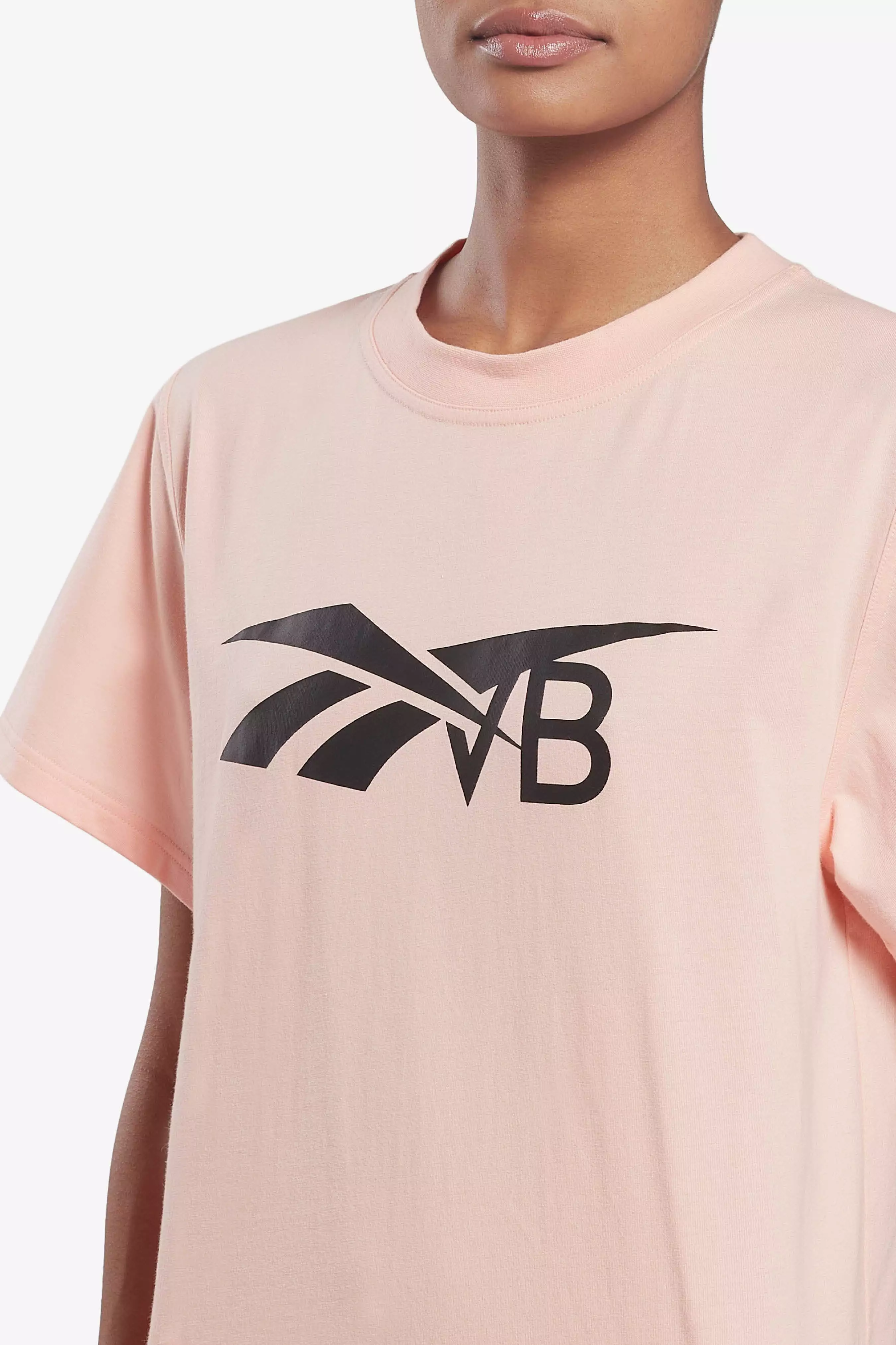 Coral Glow Reebok x VB Logo T-shirt