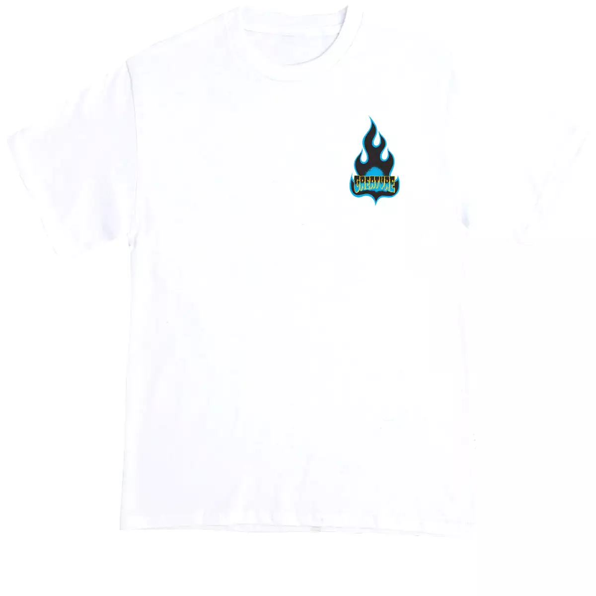 Creature Logo Flame White T-Shirt