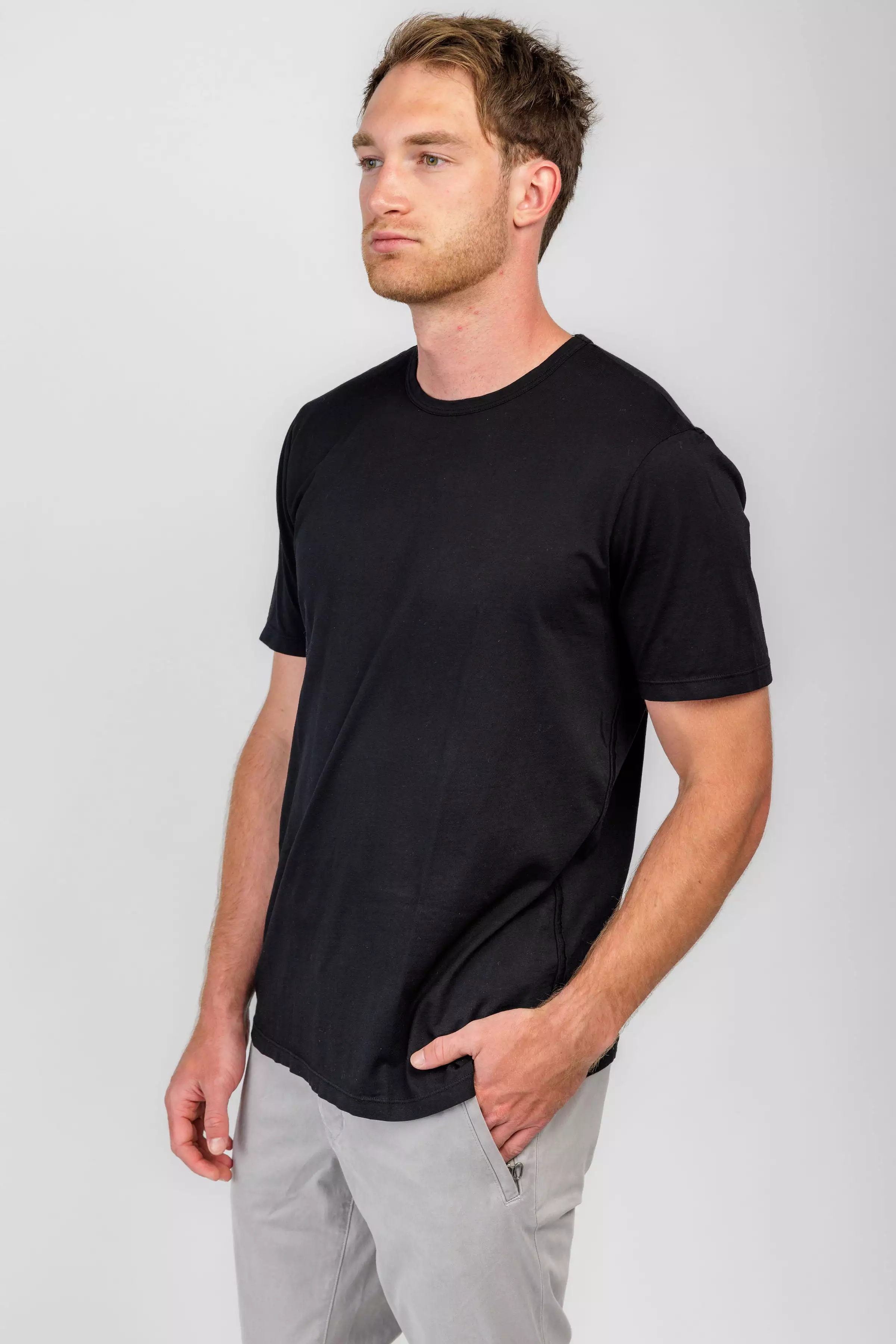 Crewneck T-Shirt Jet Black