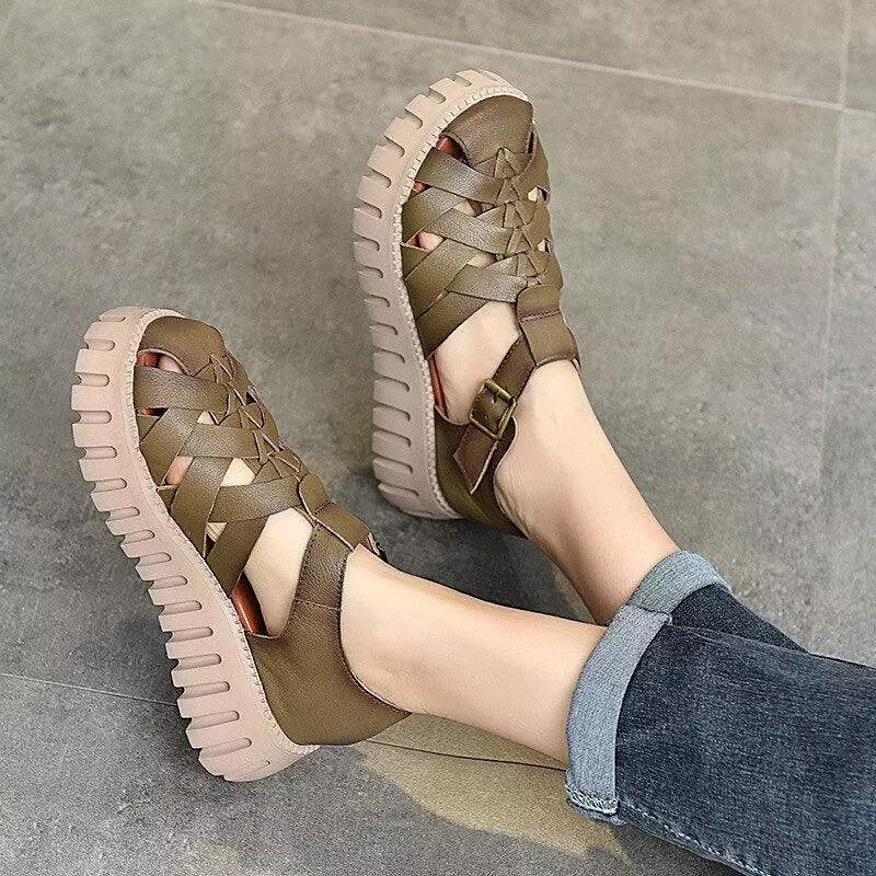 Crisscross Wedge Sandals for Women